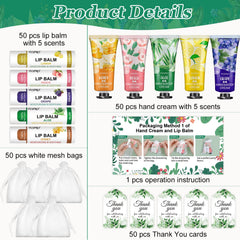 VESPRO lip balm bulk set assortment in gift display for guests.