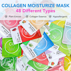 VESPRO plant essence and hyaluronic acid mask close-up for lasting moisture.