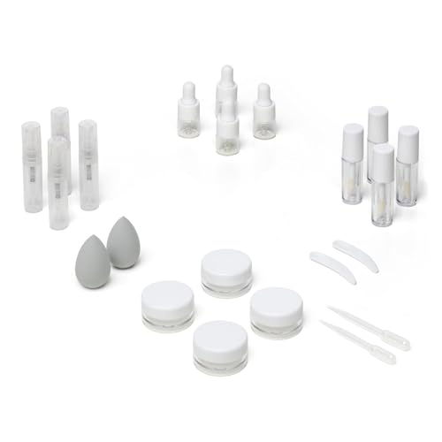 Vessara mini dropper bottles set for precise serums on the go and organized skincare.
