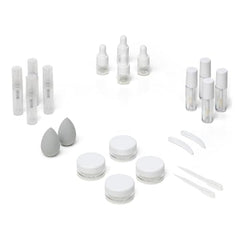 Vessara mini dropper bottles set for precise serums on the go and organized skincare.