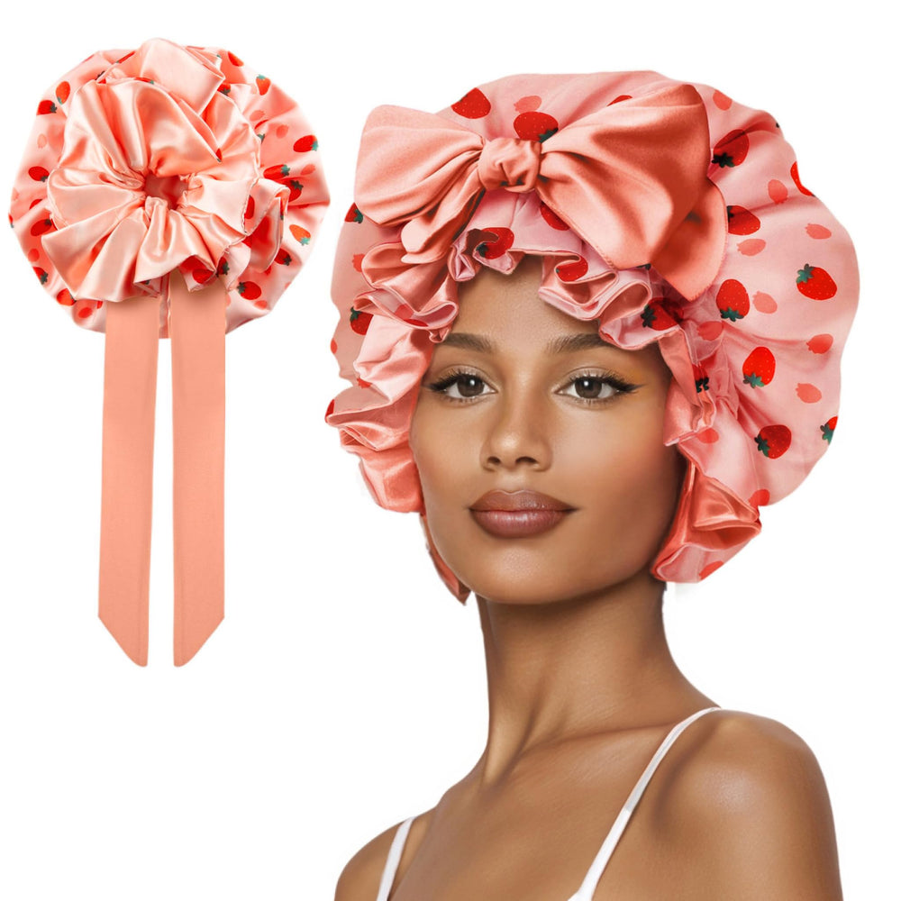 Vettres silk bonnet sleeping coverage for all hair types and overnight protection
