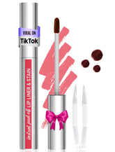 Vevivia Beauty Lip Stain packaging and wand highlights long-lasting color
