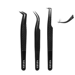 VEYES INC lash tweezers fiber tip detail for precise lash pickup and control.