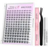 VEYESBEAUTY Aliva cluster lashes kit packaging, compact and travel-friendly for on-the-go eye-enhancement.