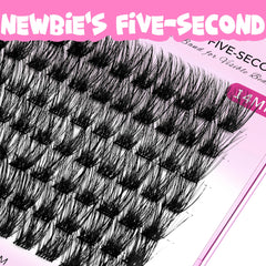 VEYESBEAUTY Lash Clusters band thin and soft emphasizes comfortable wear