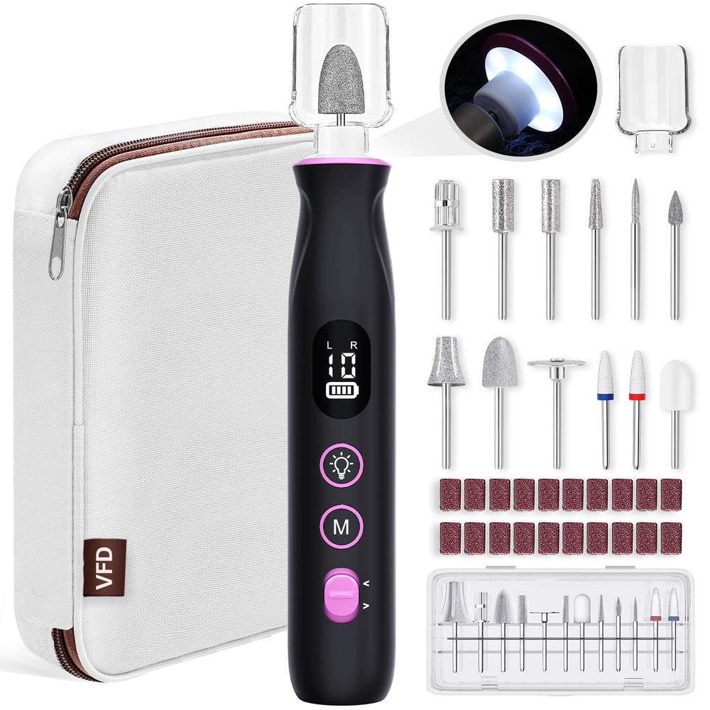 VFD electric nail drill cordless body for precise at-home nail shaping.
