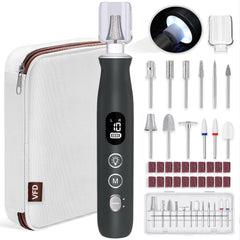 VFD electric nail drill with LED light for precise shaping at home.