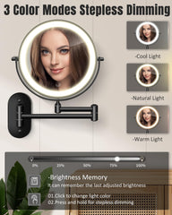 VFD extendable arm and 360° rotation for flexible viewing angles