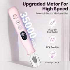 VFD 2000mAh battery enables hours of cordless nail care