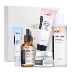 VGO Skin Care Set gentle cleanser bottle supports cleansing while preserving moisture.