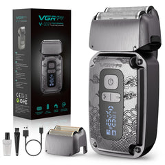 VGRPRO foil shaver with upgraded foil design for precise contour shaving