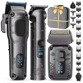 VGRPRO hair clipper kit front view for versatile home barbering and professional use.
