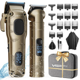 VGRPRO hair clippers with case organized for family grooming