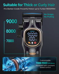 VGRPRO motor in action at 9000rpm for fast, even cuts.