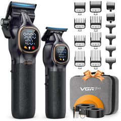 VGRPRO professional hair clippers blades closeup for precise, smooth cuts.