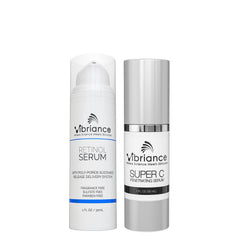 Vibriance Dynamic Duo day serum application shows brightening hydration for daytime routine