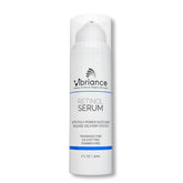 Vibriance Retinol Serum bottle pour showing night-time application.