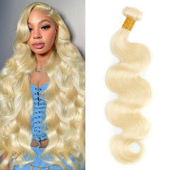 VICYAO 613 blonde body wave 22inch bundle shows true length for confident color matching.