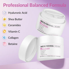 VicGFHS neck firming cream being applied with upward strokes on neck