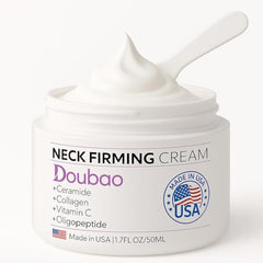 VicGFHS neck firming cream bottle closeup for daily hydration