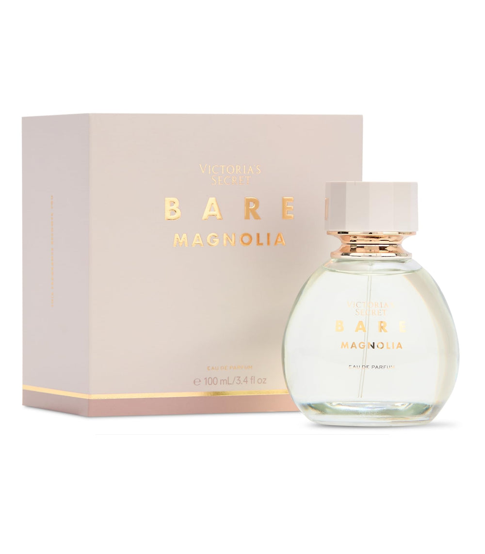Victoria's Secret Bare EDP magnolia bottle highlights creamy floral notes for everyday wear.