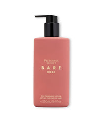 Victoria's Secret Bare Rose lotion emphasizes Rosa Centifolia note enhancing warm floral scent