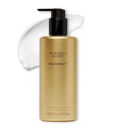 Victoria's Secret Heavenly Fine Fragrance Lotion front bottle reveals warm, inviting scent.