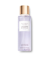 Victoria's Secret Lavender & Vanilla mist bottle close-up for daily refresh