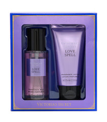 Victoria's Secret Love Spell mini mist bottle for on-the-go fragrance refresh.