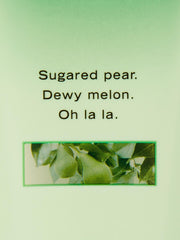 Victoria's Secret Pear Glacé lotion silk texture reveals a smooth skin finish.