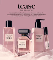 Victoria's Secret Tease bottle close-up cap highlights premium packaging for gifting.