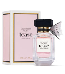 Victoria's Secret Tease bottle front promotes everyday luxury and confidence for date-night.