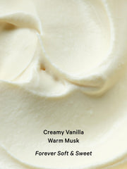 Close-up of Vanilla Lace notes featuring Vanilla Orchid and Café Au Lait