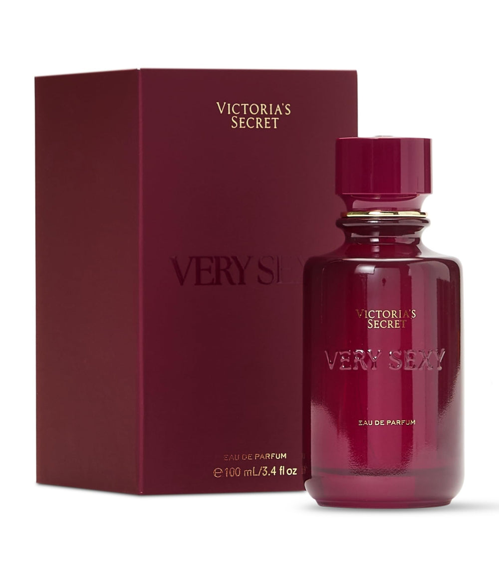 Victoria's Secret Very Sexy EDP bottle front view, hinting at long-lasting scent for day or night.