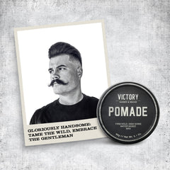 Victory Pomade strong hold for lasting groom during activity