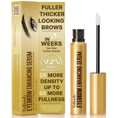 VieBeauti Eyebrow Serum bottle closeup showing gentle brow nourishment