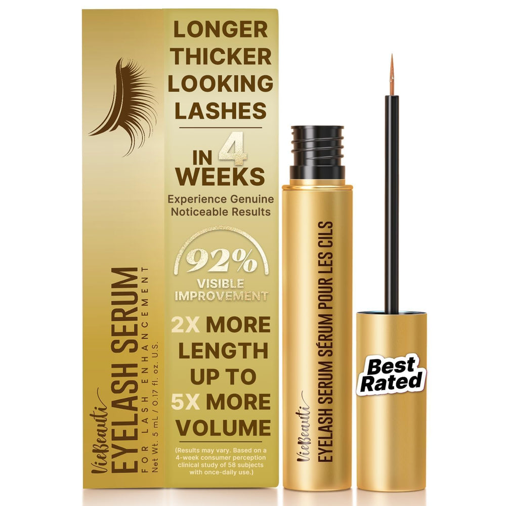 VieBeauti Lash Serum bottle for gentle vegan eyelash growth care.
