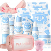 Vienflona Milk Skincare Set packaging presents a travel-friendly all-in-one kit for gentle kids’ skincare.