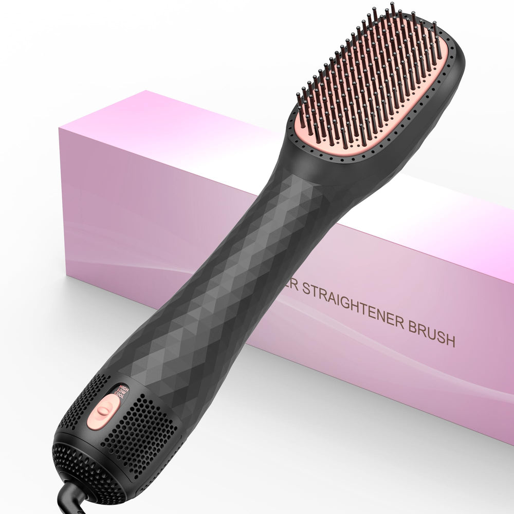 VIGNONY 3-in-1 hair dryer brush in use for fast styling and drying.