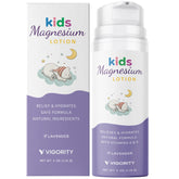 Vigority Magnesium Lotion closeup during bedtime routine for calm, restful sleep support