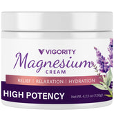 Vigority magnesium lotion bottle for kids promotes a calm bedtime routine with lavender.