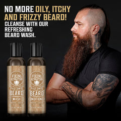 Viking Revolution Beard Care Set packaging for travel and everyday use.