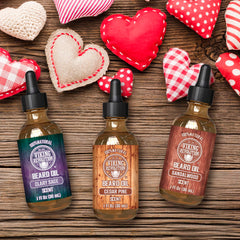 Viking Revolution Beard Oil 3 Pack cedar bottle helps tame frizz and beard manageability.