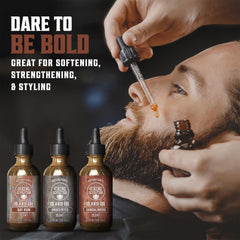Viking Revolution beard oil unscented bottle for light conditioning