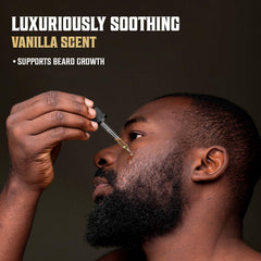 Viking Revolution beard-softening texture shows smoother, manageable beard.