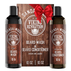 Viking Revolution Beard Wash bottle delivers clean, hydrated beard.