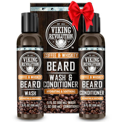 Viking Revolution beard wash bottle with rich lather for clean, refreshed skin