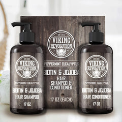 Viking Revolution Biotin men's conditioner pump for effortless daily use.