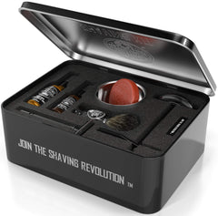 Viking Revolution luxury safety razor kit shaving bowl for creamy lather and prep