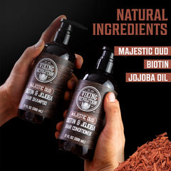 Viking Revolution Majestic Oud scented shower evokes spa like grooming ritual.